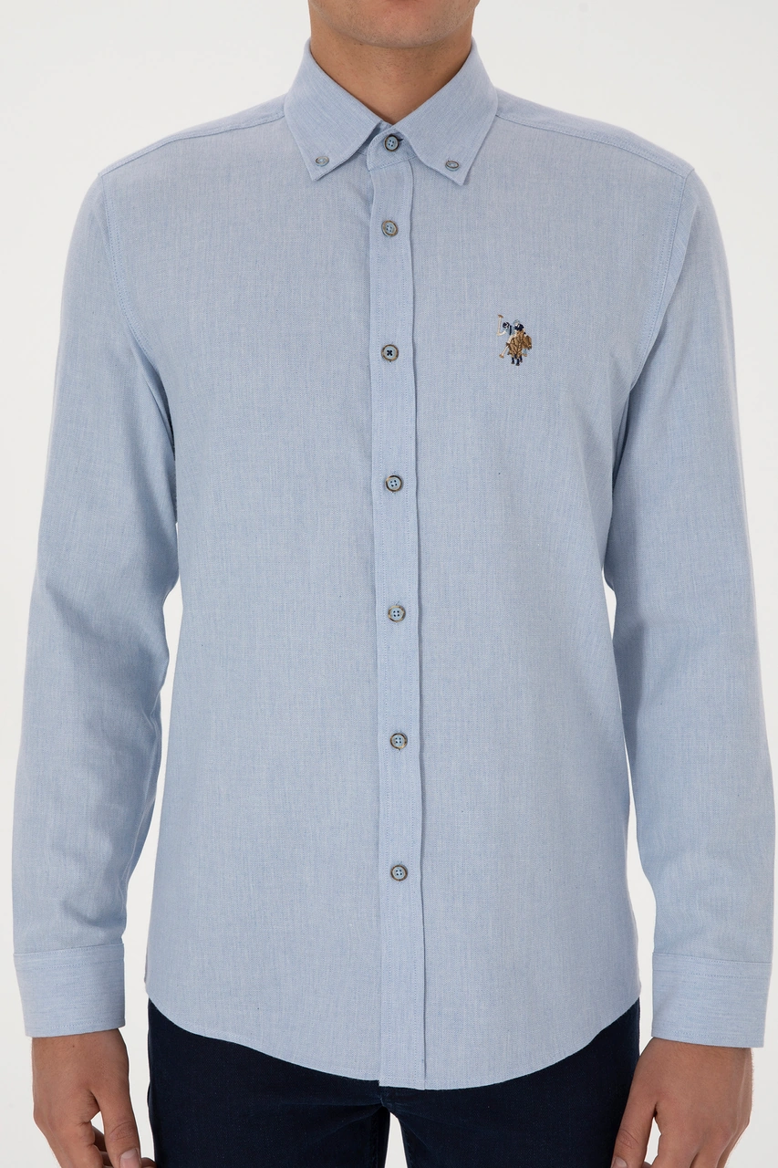 U.S. Polo Assn. Erkek Açık Mavi Uzun Kollu Basic Gömlek 50307686-VR003 U.S. Polo Assn. Erkek Açık Mavi Uzun Kollu Basic Gömlek 50307686-VR003
