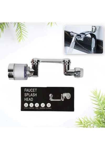 Filtreli Mutfak Banyo Musluk Başlığı 1080 Derece Dönebilen Fonksiyonel Evrensel Büyük Boy Çok Renkli