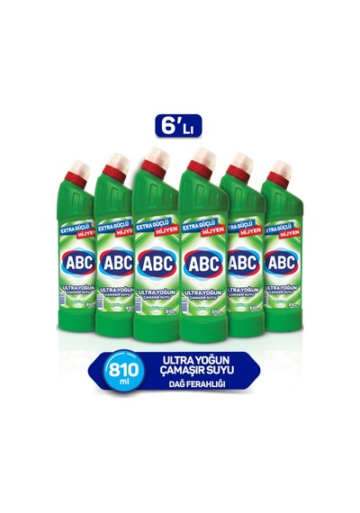 ABC Dağ Rüzgarı Ultra Yoğun Çamaşır Suyu 6 x 810 G