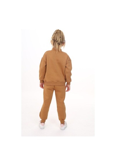 Toontoy Kids Toontoy Kız Çocuk Eşofman Takım Kahverengi