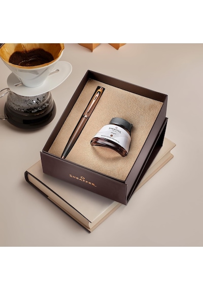Sheaffer 100 Serisi Dolma Kalem + Mürekkep Set Kahverengi
