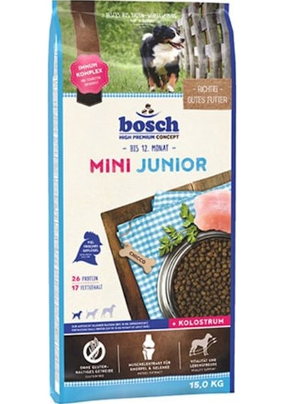 Bosch Mini Junior Kümes Hayvanlı Küçük Irk Yavru Köpek Maması 15 KG