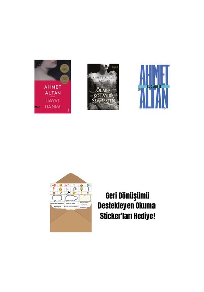 Hayat Hanım + Ölmek Kolaydır Sevmekten + Sudaki İz Cep Boy + Okuma Sticker'ları