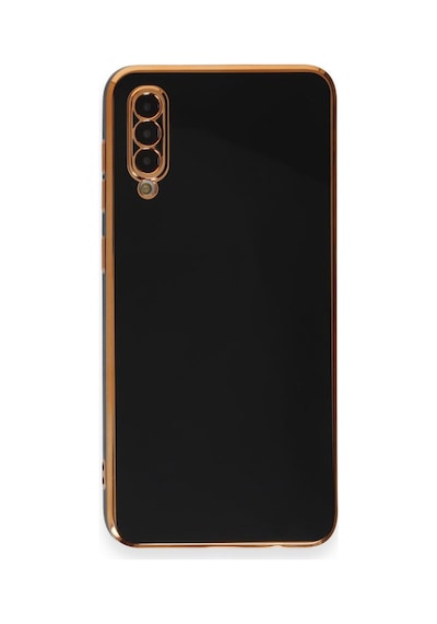 Samsung Galaxy  Uyumlu,  A50 Kılıf Volet Silikon - Siyah