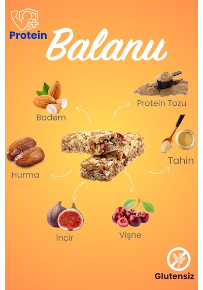 Vişneli & Kakaolu Hurmalı Protein Bar 55gr 2xbar X3 Adet
