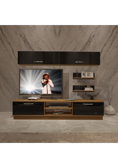 Decoraktiv Eko 5b Mdf Dvd Tv Ünitesi Tv Sehpası Pera - Siyah