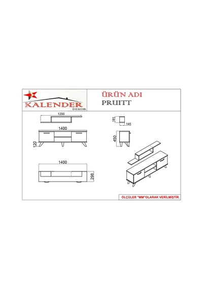 Kalenderdekor1 Kalender Dekor Pruitt Tv Ünitesi Prt04 Atlantikçam