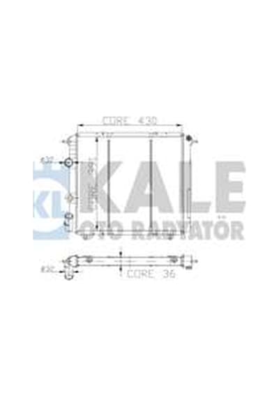 Su Radyatoru 1 Sıra Alb Sı Renault 19 1.4 Cc Gts 94-