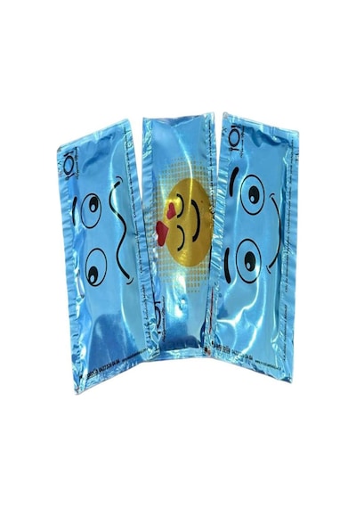 Tek Kullanımlık Islak Mendil 1000 Adet 6x10 CM Emoji Baskılı