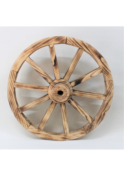 Otantik Çarşı Ahşap At Arabası Tekeri 60 cm.
