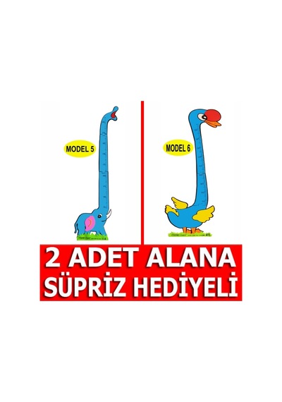 Boy Ölçer Sticker Zürafa Aslan Kuş Ayıcık Büyüme Tablosu Cetveli (283263921)