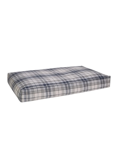 Hnrlıshp Pet Comfort Lima Mavi Kareli Köpek Yatağı M 90x60cm