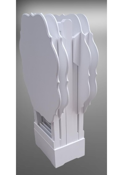 1448bng90094çanta Zigon Sehpa Yonca Takım 4lü Model Ahşap Mdf Parlak Beyaz Lake Renk El Yapım