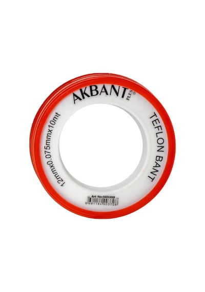 Akbant 505300 Teflon Bant 12mm X 0 075mm X 10mt