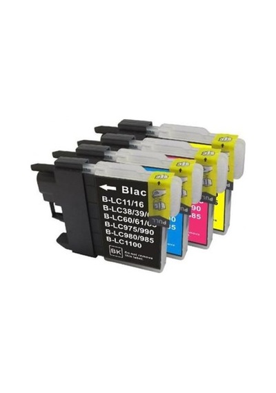 Printpen Brother Lc 38. 61. 65. 67. 980. 1100 4 Renk Kartuş Seti
