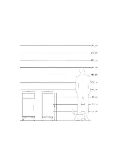 Kronos Komodin 3 Raflı Tek Kapaklı 44x59x96 Çam-çam Atlas Çam