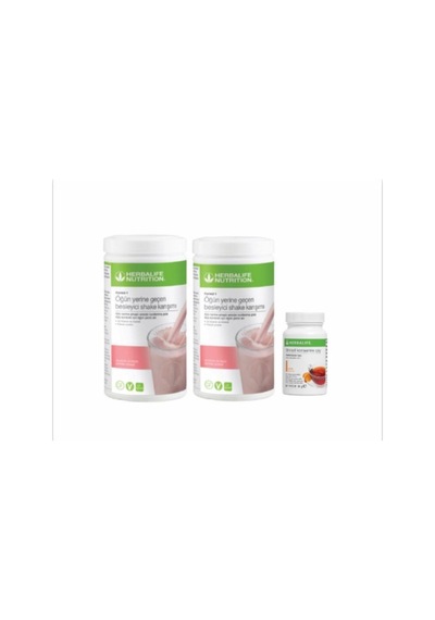 Herbalife 2 Adet Beyaz Çikolata Ahududu Aromalı Shake 50 Gr Şeftali Aromalı Çay