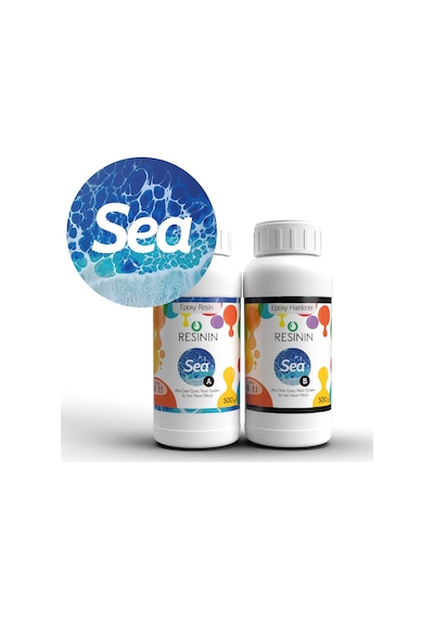 Sea 1000 G A+B Deniz Dalgası Efekti Için Şeffaf Epoksi Reçine