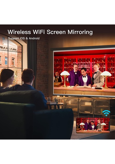 Akıyo Mini Wifi Yükseltilmiş Bluetooth Taşınabilir Projektör