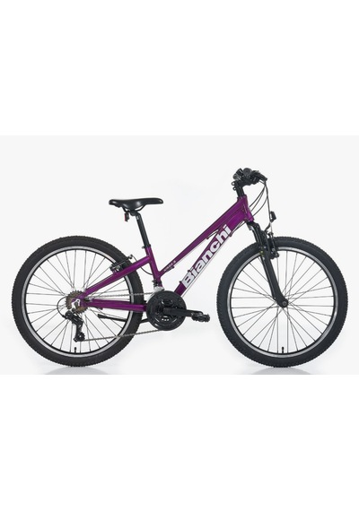 Shimano Bianchi Xr24.3 Çocuk Bisikleti 24 Jant V-fren Mürdüm 9-13 Yaş Siyah