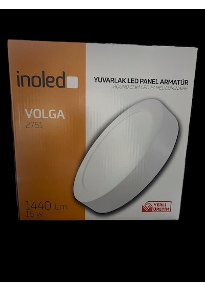 Inoled Volga 18w Yuvarlak Sıva Üstü Led Panel 6500k Beyaz