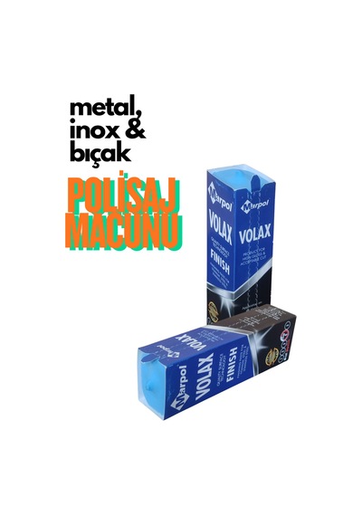 Metal Paslanmaz Ve Krom Parlatıcı Polisaj Macunu Marpol Volax Mavi Cila 1 Kg Bıçak Bileme