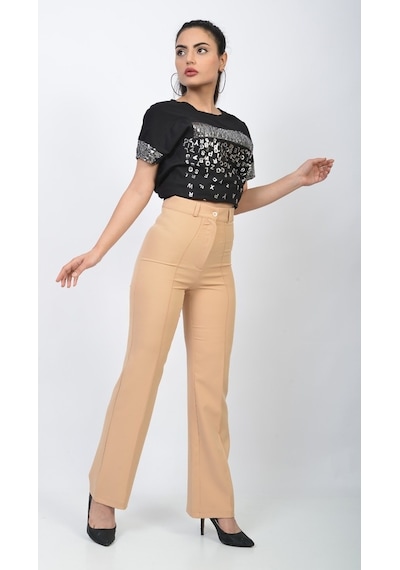 Soralline Bayan Pantolon 1698 Bej Bej