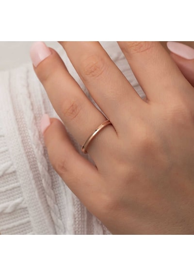 Gümüş Rose Ajda Kadın Yüzük T8758 Rose
