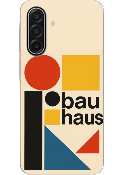 Samsung Galaxy A17 Uyumlu Bauhaus Akımı Baskılı Silikon Kılıf Renkli