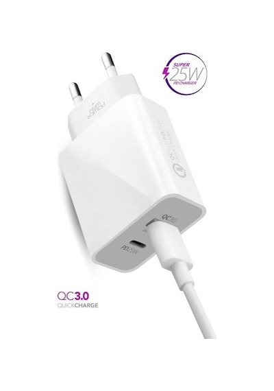 Pmr 25w Type C Qc 3.0 Type C -usb Şarj Aleti Hw25 1 Adet