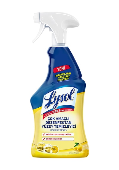 Lysol Çok Amaçlı Dezenfektan Yüzey Temizleyici Köpük Sprey 750 ml