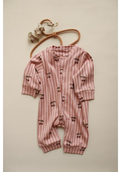 Oh La La Koala Stripe Cherry Serisi Tulum Bej