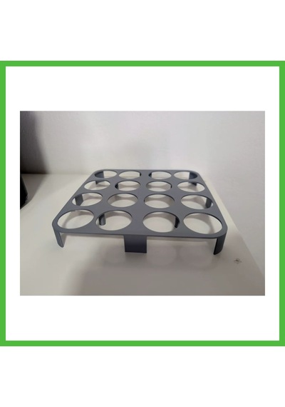 Vaveni 3d Baskı 16'lı Yumurtalık Buzdolabı İçi Yumurta Rafı Düzenleyici Yumurta Tutucu Gri Arz