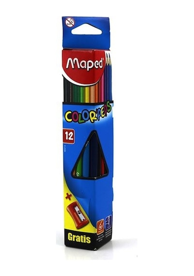 Maped 12 Renk Kuru Boya Kalemtraşlı 183213