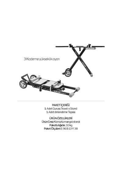 Guruss Travel-x Stand Çok Renkli