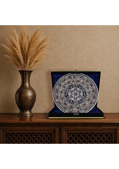 E38 El İşçiliği Çini Tabak 25 Cm - 6685