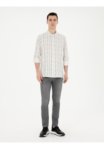 Pierre Cardin Erkek Siyah Gömlek Desenli 50283508-vr046 Siyah