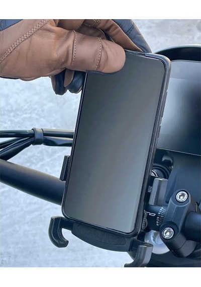 Oj Holder Slide Titreşim Önleyici Motosiklet Telefon Tutucu M284 Siyah