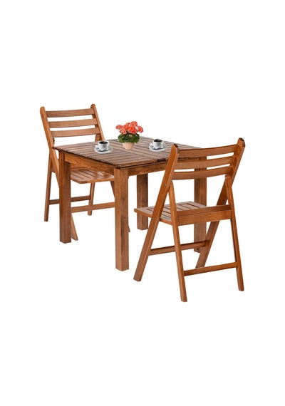 Albatros Ahşap Bahçe Balkon Takımı: 80x80 Sabit Masa + 2 Sandalye Kahverengi Albatros Ahşap Bahçe Balkon Takımı: 80x80 Sabit Masa + 2 Sandalye Kahverengi