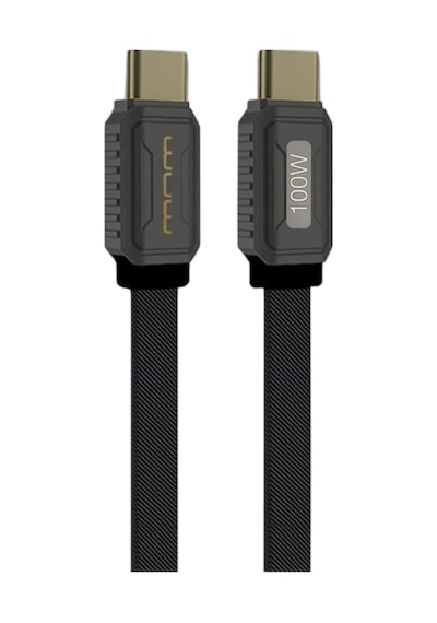 Type - C To Type C Hızlı Şarj Ve Data Kablo İphone 15 Uyumlu 100 Watt Usb-c To Usb-c Uyumlu 1 Metre Şarj Kablosu X198 100w - Siyah