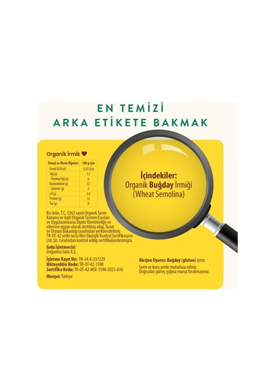Kids Organik Irmik 3'lü 8683347032730