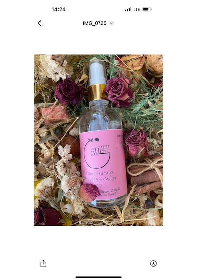 Gülümse Yağı Ayrıştırılmamış Gülsuyu Cam Şişe 100 ML
