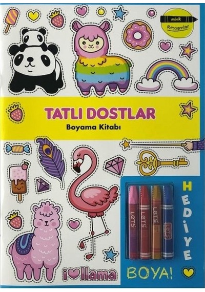 Minik Ressamlar - Tatlı Dostlar Boyama Kitabı- Doğan ve Egmont Yayıncılık