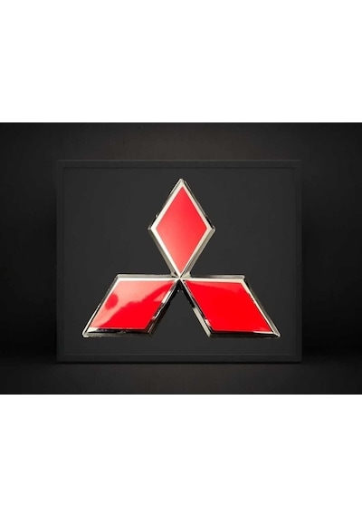 Mitsubishi Uyumlu Arka Panjur Arması  Boyut