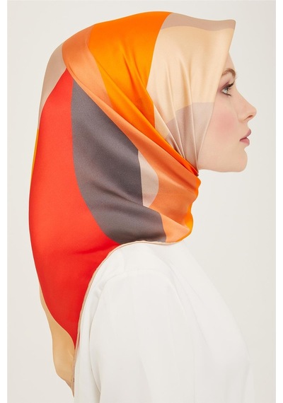Armine Twill İpek Eşarp 24ya9148 82 - Desenli