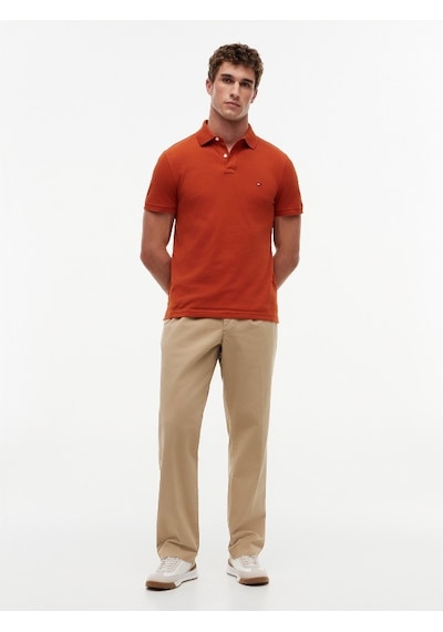 Tommy Hilfiger 1985 Regular Polo Erkek Turuncu Polo - Mw0mw17770