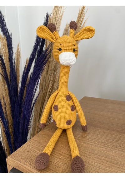 Amigurumi Zürafa Oyuncak Organik Bebek Oyuncakları