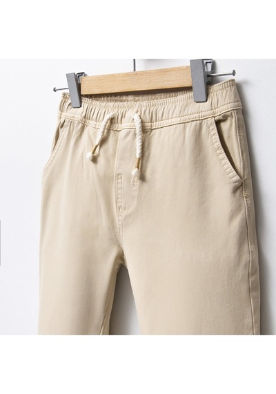 Overdo Kids Erkek Çocuk Paçası Beli Lastikli Jogger Pantolon Bej