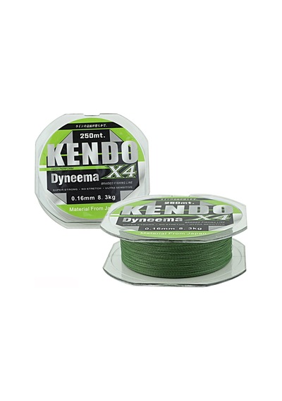 Kendo Dynema 4 Örgü 250mt Green 0,30 Mm