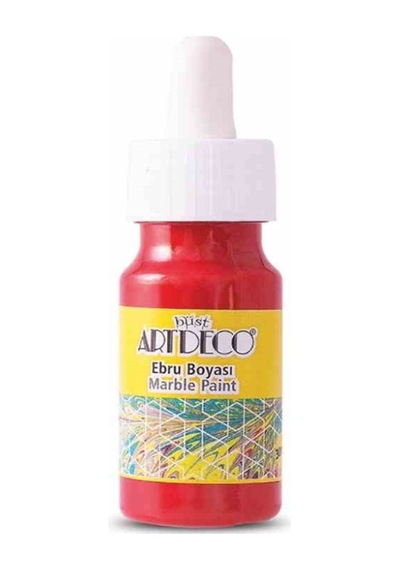 Artdeco Ebru Boyası Damlalıklı 30ml Kırmızı - 2 Adet